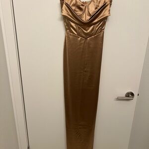 Lucy in the Sky Gold Maxi Dress